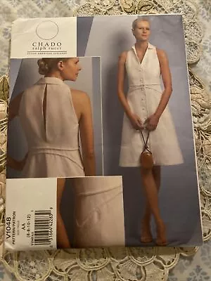 Vogue American Designer Pattern 1048 Chado Ralph Rucci Dresss Size 6-8-10-12 • $49.99