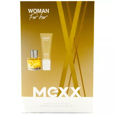 Mexx WOMAN FOR HER Gift Set 2023 1 X 20ml Eau De Toilette + 50ml Shower Gel • £17.21