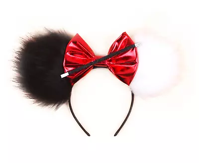 Minnie Mickey Mouse Ears Headband Disneyland Disney Cruella Princess HANDMADE • $11.99