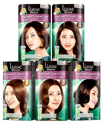 [LIESE BLAUNE] Kao Japan Treatment Cream Color GRAY COVERAGE Hair Dye Kit NEW • £20.63