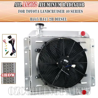 4Row Radiator Shroud Fan Relay For LandCruiser 40 Series HJ45/HJ47 2H Diesel MT • $341.05