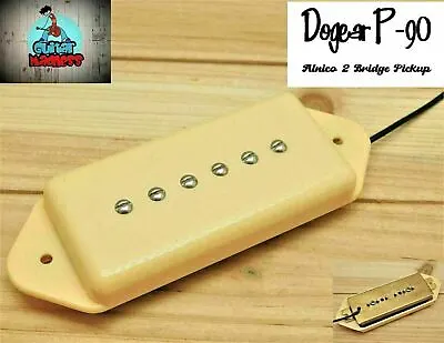 G.m. P90 Dog Ear Bridge Pickup Cream Alnico 2 Magnets • $19.80