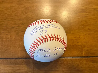 Vladimir Guerrero Jr. Signed Toronto Blue Jays MLB Baseball MLB Debut Insc JSA • $10