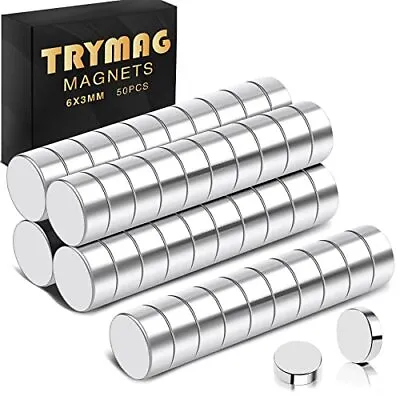 Small Magnets 50pcs Strong Refrigerator Magnets Tiny Rare Earth Magnets For Whit • $10.36