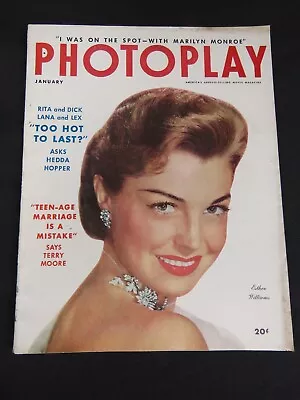 JANUARY 1954 PHOTOPLAY Magazine ESTHER WILLIAMS Cover Marilyn Monroe Story FN- • $24