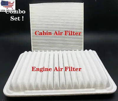 Cabin & Air Filter Combo For Toyota Camry 2.5l 2.4l Engine 2007-2017 17801-0h050 • $8.99