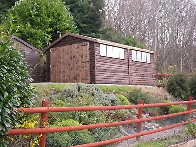16' X 10' Softwood Featheredge Garage | Timber Garage | Workshop • £1479