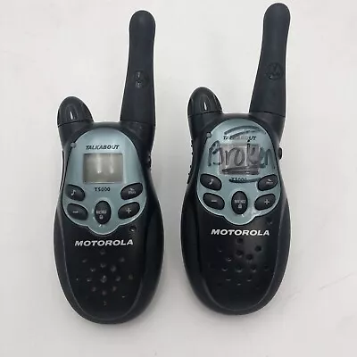 Lot Of 2 Motorola TalkAbout T5000 Radios 2-Way Walkie-Talkies UNTESTED READ C • $10.99