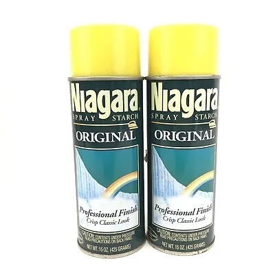 Vintage Niagara Spray Starch Tin Metal Can Original 15 Oz 80s Movie Prop NOS • $24.91