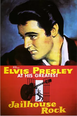 Jailhouse Rock Vintage Elvis Presley Movie Poster • $9.99