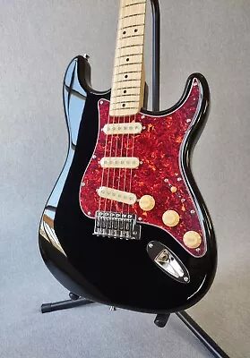 Fender Starcaster Stratocaster Electric Guitar ~ Black ~ Vintage Red Tortoise! • $50