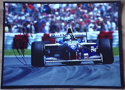 Damon Hill  SIGNED LAT Photo 16x12  Williams FW18  Canadian GP Montreal  1996 • £89.99