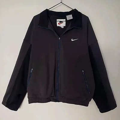 Vintage 90s NIKE Sportswear Zip Track Jacket - Size Medium - Retro Sports Gym • $35