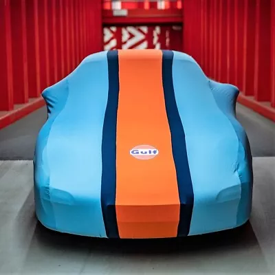 Custom Indoor Car Cover For Porsche 992 - Tailored - 911 - Gulf Racing Design • $199