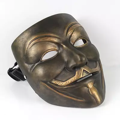 $25.80 • Buy V For Vendetta Resin Mask Occupy Wall Street Guy Fawkes Halloween Cosplay Prop
