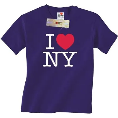 Purple I Love NY T-Shirt New York City NYC I Heart NY Shirt • $14.88