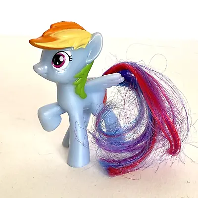 My Little Pony Rainbow Dash Mc Donalds Blue Mini Wings Multi Color Plastic Hair • $8.95