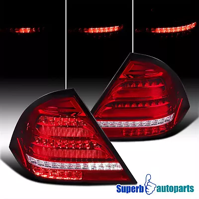 Fits 2001-2004 Mercedes-Benz W203 C-Class Red Tail Lights LED Sequential Signal • $190.44