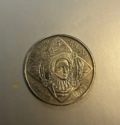 5 Pound Coin - The 450th Anniversary Of The Accession Of Elizabeth I • £7.50