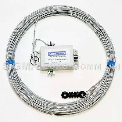 SIGMA EURO-COMM LW-20 HF 80 - 6m Multiband Long Wire Antenna / Aerial • $168.42