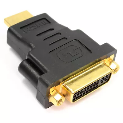 DVI Male To HDMI Female / HDMI Male To DVI Female Adapter DVI-D Dual Link • $12.99