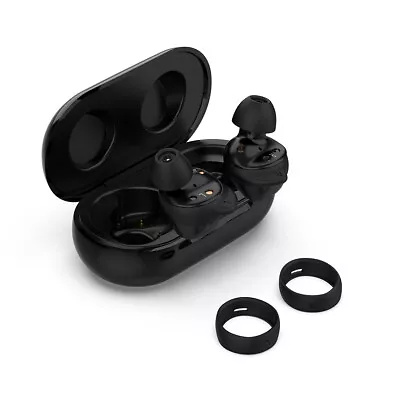 Silicone Ear Tips + Earphone Covers For Samsung Galaxy Buds+ Buds (Black) • $9.12