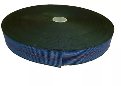 £2.25 • Buy UPHOLSTERY WEBBING ELASTIC 50mm Wide In Blue