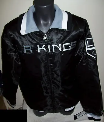 L.A. Kings Jacket Los Angeles Starter NHL Full Zip  Jacket BLACK  M L XL 2X • $105.99