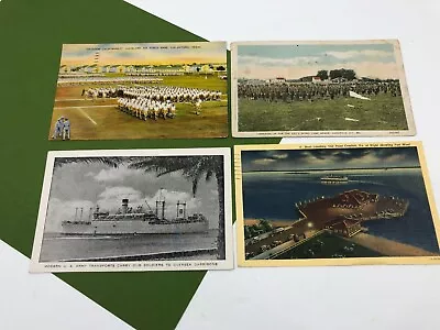 Vintage WWI & WWII Military Postcard Fort Wool Camp Meade Lackland Air Force • $19.95