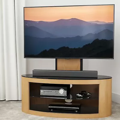 AVF Buckingham Oval Cantilever TV Stand Rounded Round For 37  To 65  LED CURVE • £309