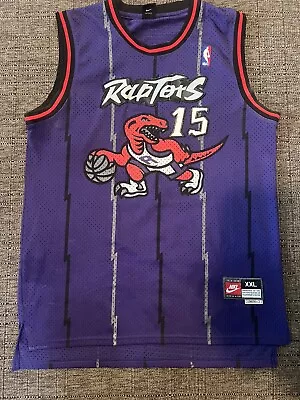 Nike HWC Vince Carter #15 Toronto Raptors NBA Jersey Size XXL 2XL Length +2 • $19.99