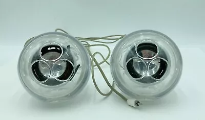 Vtg Apple M6531 Pro Clear Round Speakers For IMac Power Mac G4 • $17.99