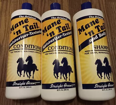 The Original Mane ‘n Tail Shampoo & Conditioner Lot Of 3 Body Moisturizer 32 Oz • $44.99