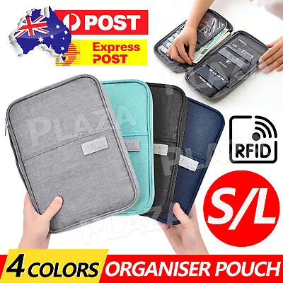 $10.45 • Buy Waterproof Passport Card Holder Travel Document Wallet RFID Bag Case Organizer
