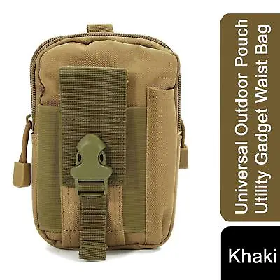 Flo Universal Men's Outdoor Pouch Utility Gadget Waist Bag Khaki • £6.49