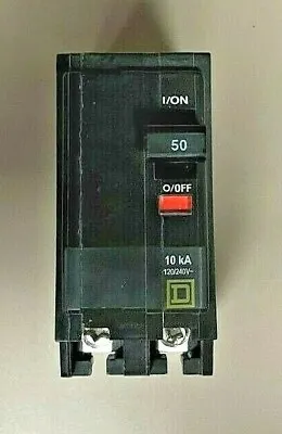 Square D 50 Amp 2-Pole Plug-In Circuit Breaker 120/240V QO250CP New Without Box  • $18.99