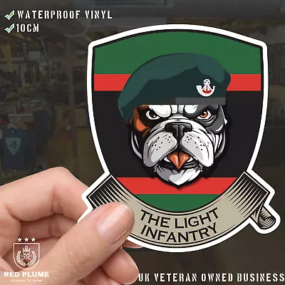 The Light Infantry TRF British Bulldog Vinyl Sticker - 10cm • £3.80