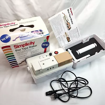 $131.96 • Buy Simplicity Bias Tape Maker Machine Model #881925 In Original Box W Instructions