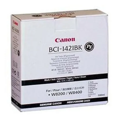 Original Ink CANON W8200 W8400 P Pg / BCI-1421BK Black Ink Cartridge • £135.88