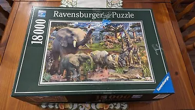 Ravensburger At The Waterhole 18000 Piece Jigsaw Puzzle • $99