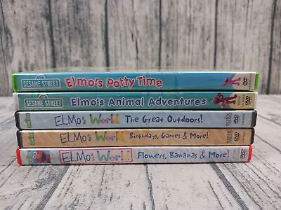 Elmo's World & Sesame Street (DVD) Lot Of (5) Potty Time Birthdays Outdoors • $85.99