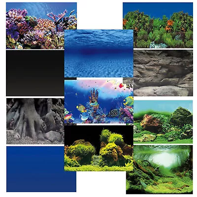 Superfish Deco Poster Aquarium Fish Tank Background Double-Sided Pictures • £6.90