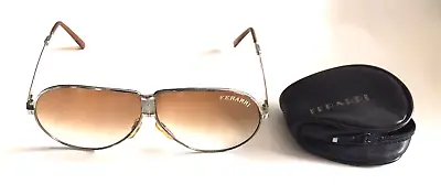 FERRARI Folding Aviator Sunglasses With Case VINTAGE VTG • $15