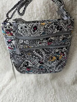 Disney Vera Bradley Triple Zip Hipster Crossbody Bag In Cotton • $49.99