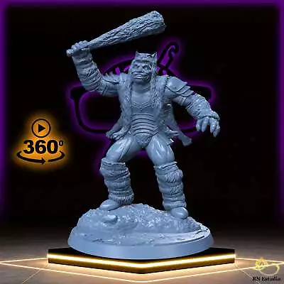 Wyrwaldo | Barbarian | Half-Orc Berserker Miniature For Tabletop Games Like D&D  • £8.69