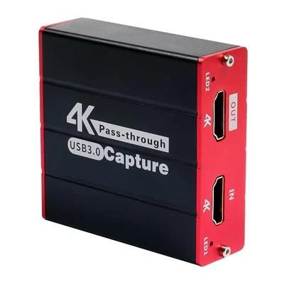 $31.46 • Buy  USB3.0 4K Video Capture Card, 1080P 60FPS Game Capture Device Cam Link With Pas