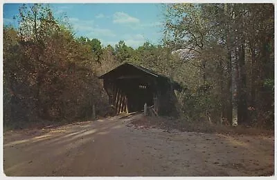 Meadows Mill Covered Bridge Hallawakee Creek Lee County Alabama • $5.99