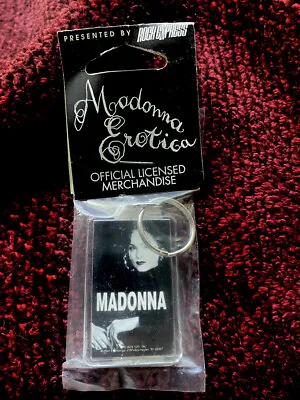 Madonna Sealed Erotica Mtv Award B&w Key Chain Ring Promo Boy Toy Bag Card Fever • $55