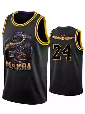 Mamba 24 Kobe Bryant Basketball Jersey Athletic Workout Streetball Gym S-3XL • $24.39