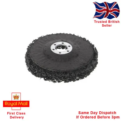 Non Woven Poly Strip Disc Abrasive Wheel For Quick Paint & Rust Removal. • £4.99